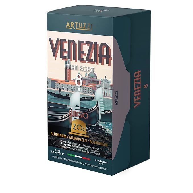 Artuzzi 60ct - Coffee Pods I Compatible with Nespresso Original Machines | Espresso Ristretto Lungo Coffee Capsules | Espresso Variety Pack I Aluminum & Recyclable