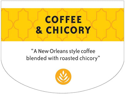 Community Coffee & Chicory 72 Count Coffee Pods, Dark Roast, Compatible with Keurig 2.0 K-Cup Brewers, 12 Count (Pack of 6)