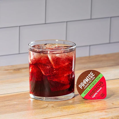 Promise Tea by Java House - Cold-Brewed Tea Concentrate Pods - Ethically Sourced - Hibiscus Lightly Sweet Tea - Pack of 48