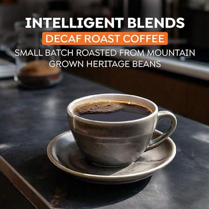 Intelligent Blends Decaf Dark Roast Coffee Pods, 100 ct, Recyclable Single Serve Pods – 100% Arabica Coffee, Compatible with Keurig K Cups Maker