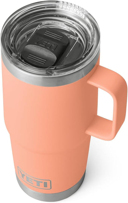 YETI Rambler 20 oz Travel Mug, Stainless Steel, Vacuum Insulated with Stronghold Lid