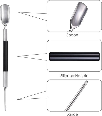 Latte Art Set (3 Tools) for Latte Art, Cappuccino and Espresso, SANTOW Espresso Latte Art Tools, Spoon & Lance, Spatula & Spike and Knob & Hook Decorating Pen Set 3 Pieces