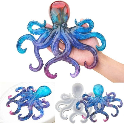 Octopus Resin Mold, Gasusen 3D Large Sea Animals Octopus Silicone Molds for Epoxy Resin Casting, Wall Hanging Ornaments, Home Decor, Halloween Christmas Gifts, DIY Craft