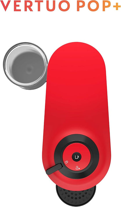 Nespresso Vertuo Pop+ Coffee and Espresso Maker by Breville with Milk Frother, Spicy Red
