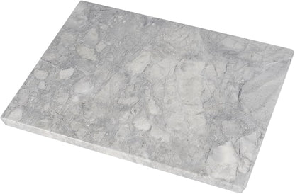 Koville Natural Marble Cutting Board for Kitchen Countertop, 16" x 12" Rectangular Marble Cutting Board Pastry Boards Cheese Boards for Home Decor, Resistant Stone Charcuterie Board Chopping Slab