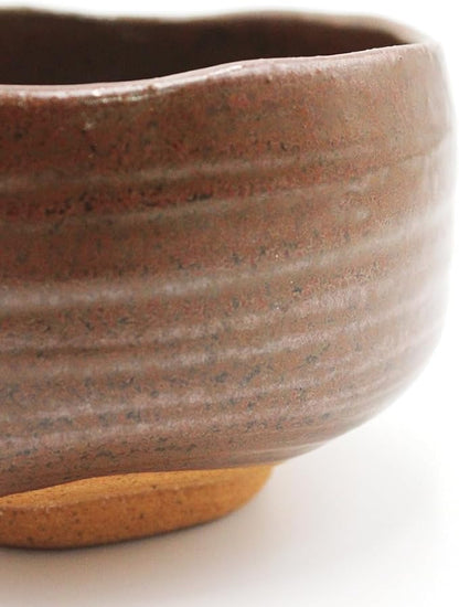 Japanese Traditional Handcrafted Matcha Chawan Tea Bowl Cup Ceremony Tableware Pottery (Tetsuaka)