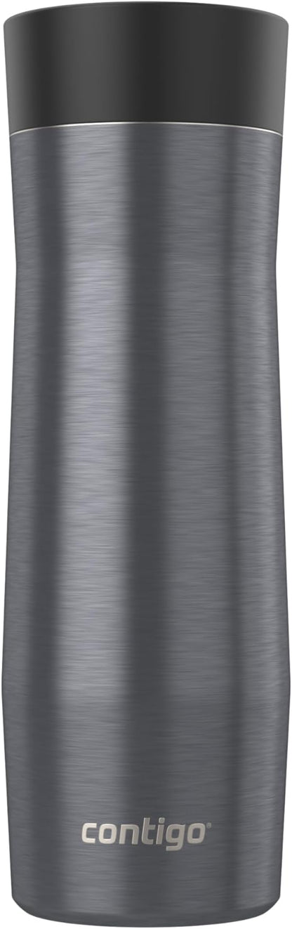 Contigo AUTOSEAL West Loop Vacuum-Insulated Stainless Steel Travel Mug with Easy-Clean Lid 20 oz Sake