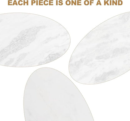 Koville African Natural Marble Rolling Pin, Non-Stick Polished Dough Roller, Pasta, Dumpling, Fondant, Pie Crust, Bread, Pizza Dough, Kitchen Baking Pastry Tools with Mat/Scraper（Namib Fantasy）