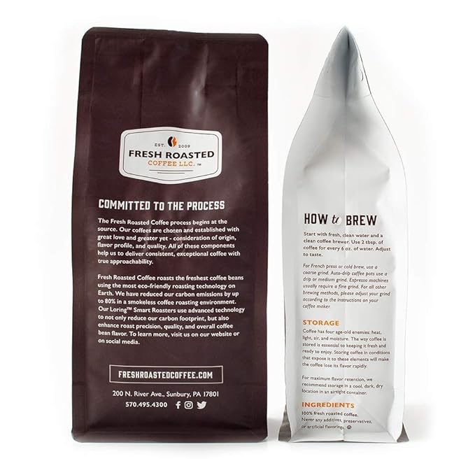 Fresh Roasted Coffee, Organic Drago Café Blend | USDA Organic, Kosher | Medium Roast 5 lb (80 oz) Ground