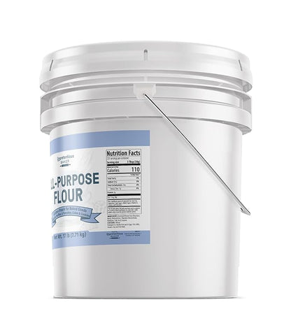 Unpretentious All Purpose Flour, 3.5 Gallon Bucket, Versatile Kitchen Staple, Food Storage