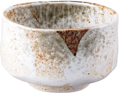 Japanese Traditional Handcrafted Mino Matcha Chawan Tea Bowl Cup Ceremony Tableware Pottery (Yuki Shino)