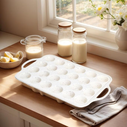 Silicone Cupcake Pan & Mini Silicone Muffin PanCombo Set - silicone mini muffin pan 24-2pack for Baking Non-Stick, Perfect for Cupcakes, Muffins & Desserts, Egg Bites Oven Safe, 2 Pack Confetti