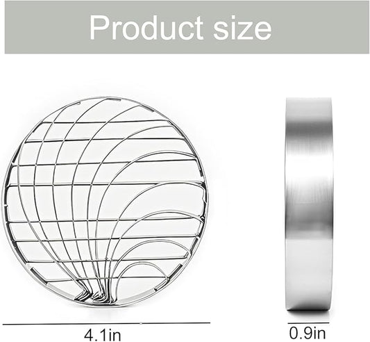 Concha Cutter Mexican Bread Mold - 4.1 Inch Stainless Steel, Two-Sided Concha Stamp for Pan Dulce, Premium Metal Bread Shape Cutter, Cortadora De Pan Mexicano