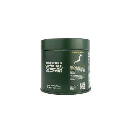 Crafti Ceremonial Grade Matcha Powder (Organic) - Unsweetened Authentic Japanese Daily Matcha Green Tea Powder from Uji, Kyoto for Barista-Grade Lattes (30g / 1oz)
