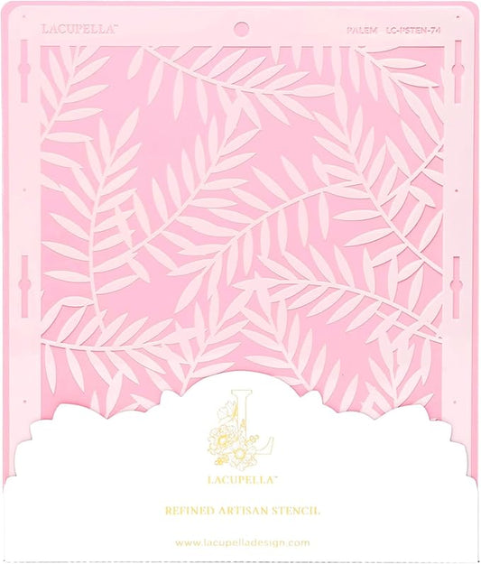 Cake Decorating Stencil for Tall Buttercream Cake, Royal Icing, Ganache, Paint, Airbrush (PALEM)