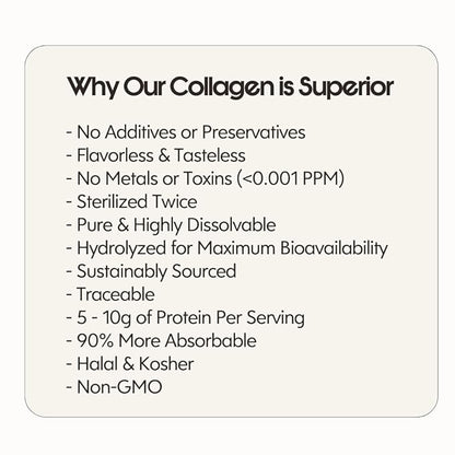 Crushed Tonic Vanilla Bean Collagen Creamer - Hydrolyzed for Skin, Hair & Health - Hair & Nail Care - Clinically Proven - Halal & Kosher Protein Peptides - Coffee Creamer, Matcha, Tea - Korean Beauty