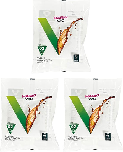 Hario 3x100 Filters for Coffee Machines American White Book, Import from Japan