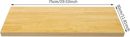 Butcher Block Countertop | 30x12in Wood Board Countertop | DIY Washer Dryer/Island/Kitchen Counter top | countertop Cutting Board | 1102lbs Load Capacity | Wood Color | NO Base Legs, 1.38in Thick