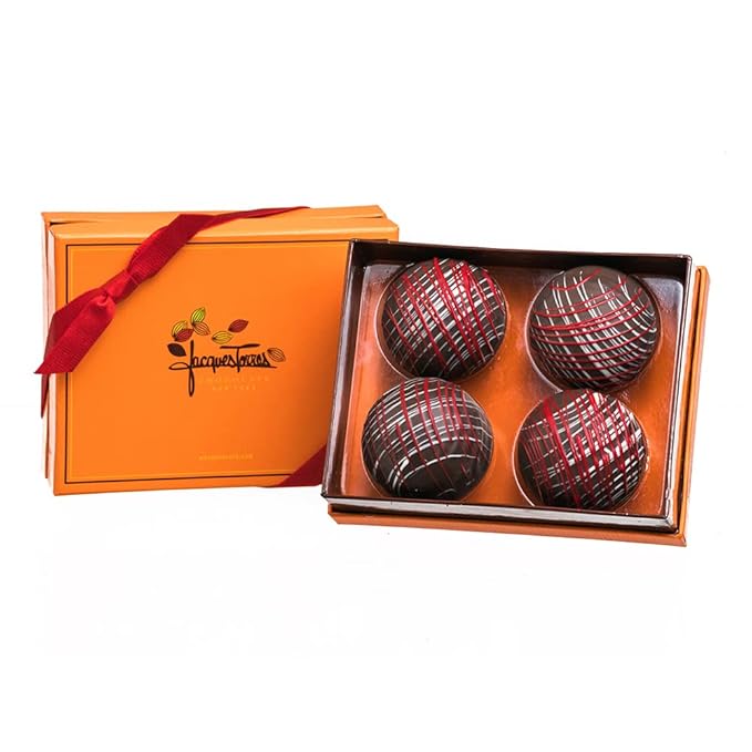 Candy Cane Hot Chocolate Bombs Gift Box of 4