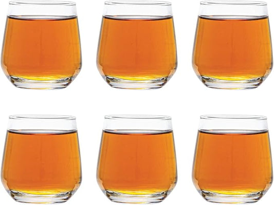 Vikko 3.25 Ounce Shot Glasses, Set of 6 Small Liquor and Spirit Glasses, Durable Tequila Bar Glasses For Alcohol and Espresso Shots, 6 Piece Shooter Glass Set (LAL)
