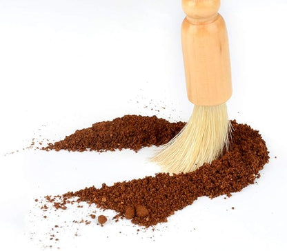 Espresso Machine Cleaning Brush Set - CAFEMASY 5 Pieces Coffee Cleaning Brush Natural Bristles Wooden Brush for Coffee Grinder and Nylon Brush for Espresso Machine Cleaning