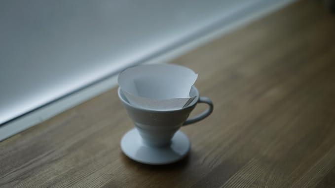 Hario V60 Paper Coffee Filter, Size 02, White, 100ct Box