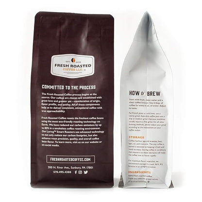 Fresh Roasted Coffee, Organic Drago Café Blend | USDA Organic, Kosher | Medium Roast 12 oz Whole Bean