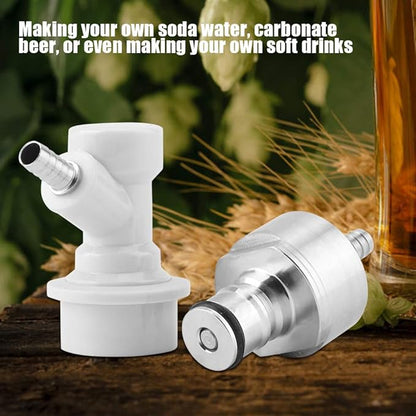 Carbonation 304 stainless steel Carbonator with Liquid Lock Disconnect 1/4" Hot Homebrew Soda Water Carbonate Beer Soft Drinks