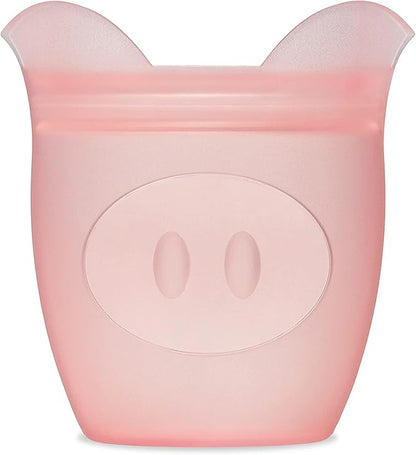 Zip Top Reusable 100% Silicone Baby + Kid Snack Containers- The only containers That Stand up, Stay Open and Zip Shut! No Lids! Made in The USA - Full Set of 4
