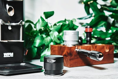 IKAPE Coffee Products, 51MM Espresso Tamper, Premium Barista Coffee Calibrated Tamper with Spring Loaded, 100% Stainless Steel Tamper Compatible with All 51MM Bottomless Portafilter (Black)
