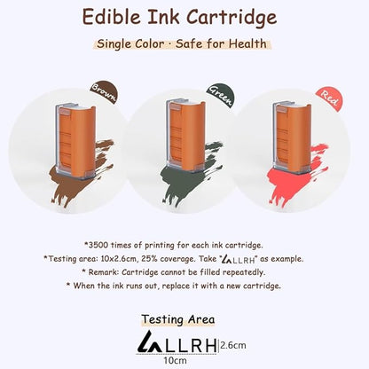 LLRH Latte Art Food Printpen DIY Image for Coffee Beer Cocktails Macaron Cookie, Bluetooth, for Home, Small Shops (3 Colors)