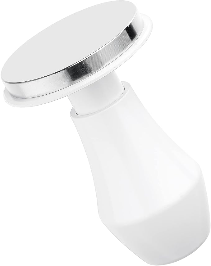 Normcore 58mm Espresso Tamper V4, Spring Loaded Coffee Tamper With Stainless Steel Flat Base Fits 58mm Standard Baskets, 15lb / 25lb / 30lbs Replacement Springs, Non-stick coating White