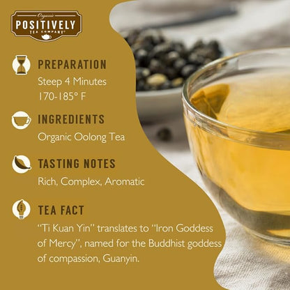 Organic Positively Tea Company, Oolong Tea Sampler, Loose Leaf, 4 Ounce, 3 Pack
