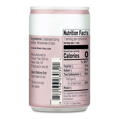 Fever-Tree Premium Club Soda Cans, 24pk/5.07 Fl Oz, No Artificial Sweeteners, Flavorings or Preservatives (Pack of 3)