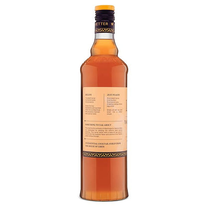 Liber & Co. Peach Syrup - Craft Cocktail Mixer with 60% Peach Juice from Yakima Valley Peaches - Essential for Bellinis, Whiskey Smashes & Bourbon Cocktails - Makes 50 Drinks (25.4 oz)