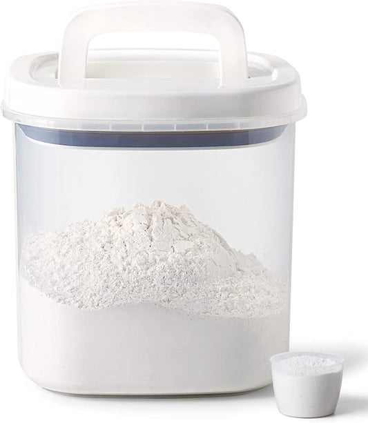 Rice Dispenser,10 Lbs Rice Container Storage with Measuring Cup Food Cereal Container Bins Household for Kitchen Pantry Organization