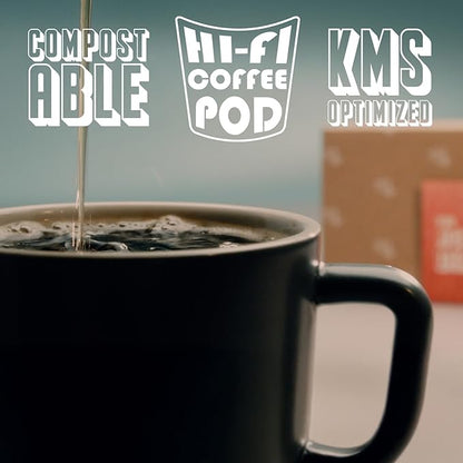 BestCUP Compostable Coffee Pods for Keurig: 16CT Extra Strong Medium Roast Coffee K Cups - Bold Rich With Notes of Chocolate | Compatible With 1.0 Brewers | Plastic-Free | Single-Serve | 16g Arabica