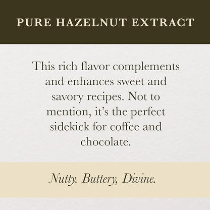 Cook's, Pure Hazelnut Flavor, Perfect for Baking and Cooking, Certified Kosher, Gluten Free, Allergen Free, Vegan, 4 oz