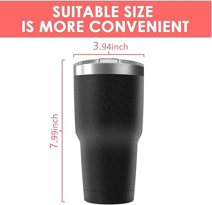 30oz Stainless Steel Travel Mug with Lid, 16 Pack Double Wall Vacuum Insulated Bulk Tumbler, Powder Coated Coffee Cup Suitable for Vehicle Cup Holders (White)