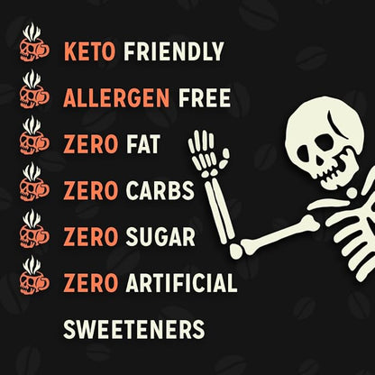 Bones Coffee Company Fallout Wasteland Crunch,Chocolate Candy Bar Flavored Coffee, Medium Roast Low Acid Arabica Beans Compatible with Auto drip and French Press Coffee Maker, 12 Oz Whole Bean