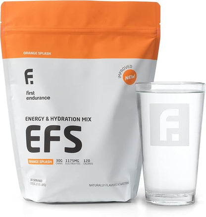 EFS Hydration & Endurance Drink Mix - Premium Carbohydrates for Energy & Performance, Electrolytes for Rapid Rehydration & Running, Cycling and Triathlon Nutrition | Isotonic Energy Fuel | Orange