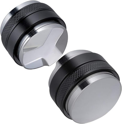 53mm Coffee Distributor and Tamper, Dual Head Coffee Leveler Compatible with Breville 54mm Portafilter, Adjustable Depth- Professional Espresso Hand Tampers