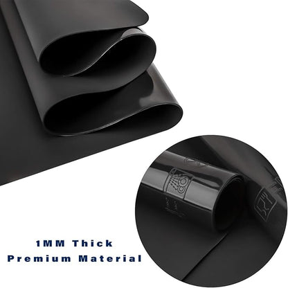 Gartful Black Extra Large Silicone Mat, 23.6 x 15.7 inches Silicone Craft Sheet, Resin Casting Molds Mat, Countertop Protector, Placemat Table Saver Pad, Reusable Nonstick Nonskid