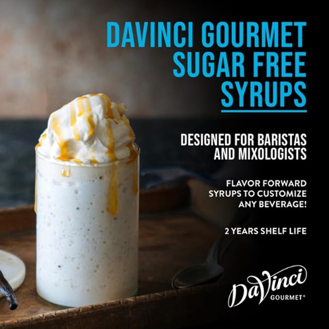 Davinci Sugar-Free Almond Syrup - 750Ml Plastic Bottle, Pack of 1