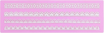 Embossing Lace Fondant Molds, Silicone Lace Mold for Cakes Decorating, Silicone Molds for cake lace Mat Craft Tools