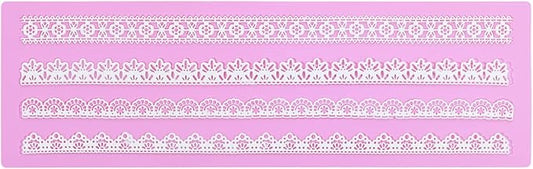 Embossing Lace Fondant Molds, Silicone Lace Mold for Cakes Decorating, Silicone Molds for cake lace Mat Craft Tools