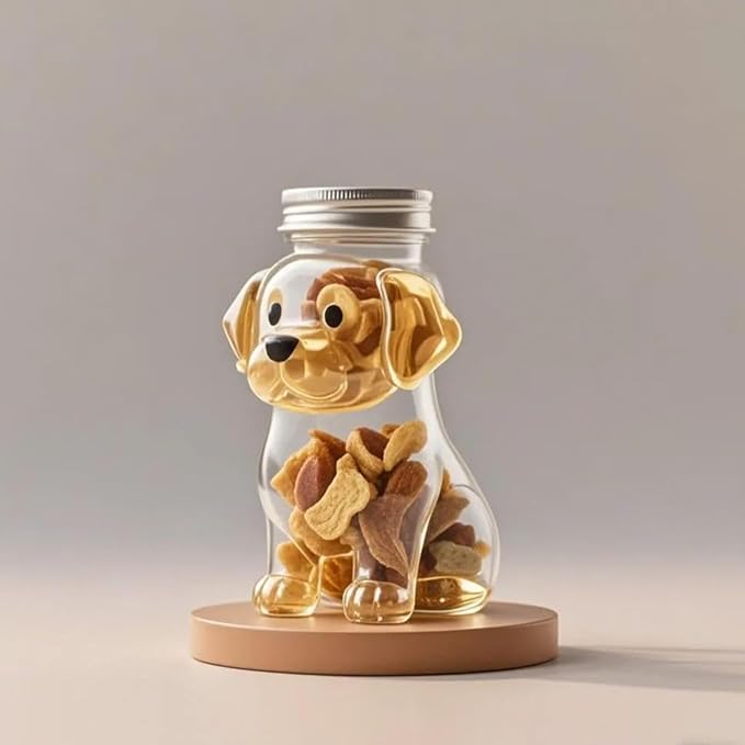 French Bulldog Snack Jar – 2025 New Cute Airtight Storage Container, Multi-purpose Jar for Dog Snacks, Cookies, Candy, Coffee Pods, Kitchen Organization, Pet Lovers Gift(Dachshund)