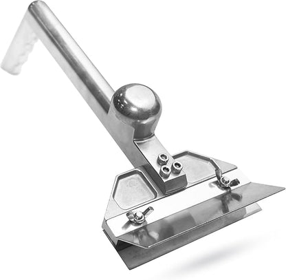 Professional Heavy Duty Grill Scraper for Flat Tops with Stainless Steel Scraper Blade, Flat Top Scraper for Griddle with Ergonomic Aluminum Handle, Ideal for Griddle, Outdoor Grill Cleaning