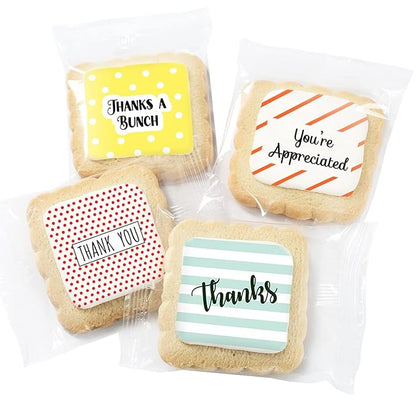 Thank You Gift Basket Decorated Cookies Employee appreciation for Men Women Nurses Employees Teacher Corporate Gifts | Individually Wrapped | 12 Pack | Appreciation Box