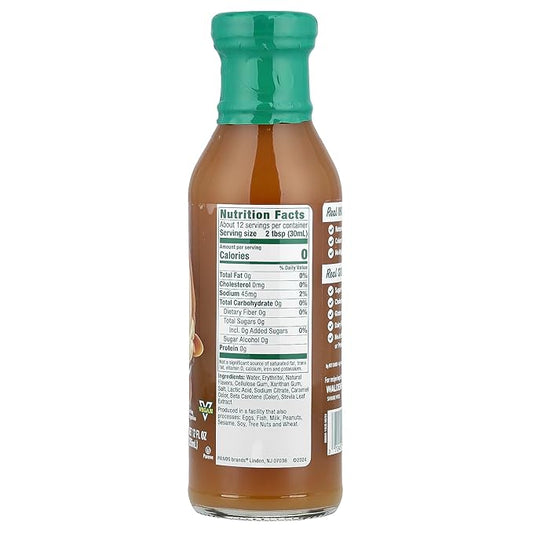 Walden Farms Caramel Syrup – Perfect for Coffee, Desserts, Ice Cream – Zero Calorie, Sugar-Free, Low Carb, Keto-Friendly, Gluten-Free, Vegan – 12 oz Bottle